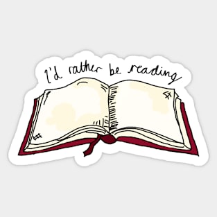 I'd rather be reading Sticker